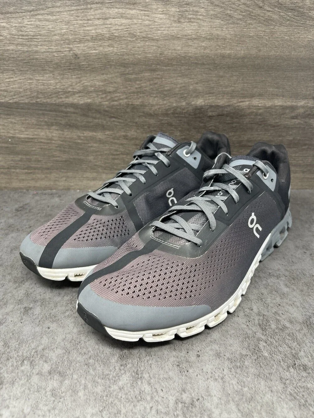 On Cloud X Size 11.5 Mens CloudTec Running Training Shoes Gray Black Performance